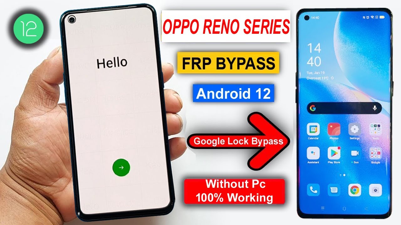 Oppo Reno Series Frp Bypass Android 12,13 Without Pc 100% Working | Oppo Google Account Remove #2023