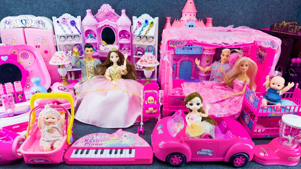20 Minutes Satisyfing With Unboxing Cute Barbie Family Wedding Play Set Doll Toys Review ASMR