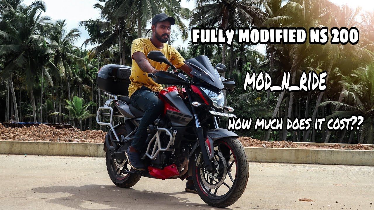 Touring modified NS200 |  how much does it cost | tamil | artist with helmet