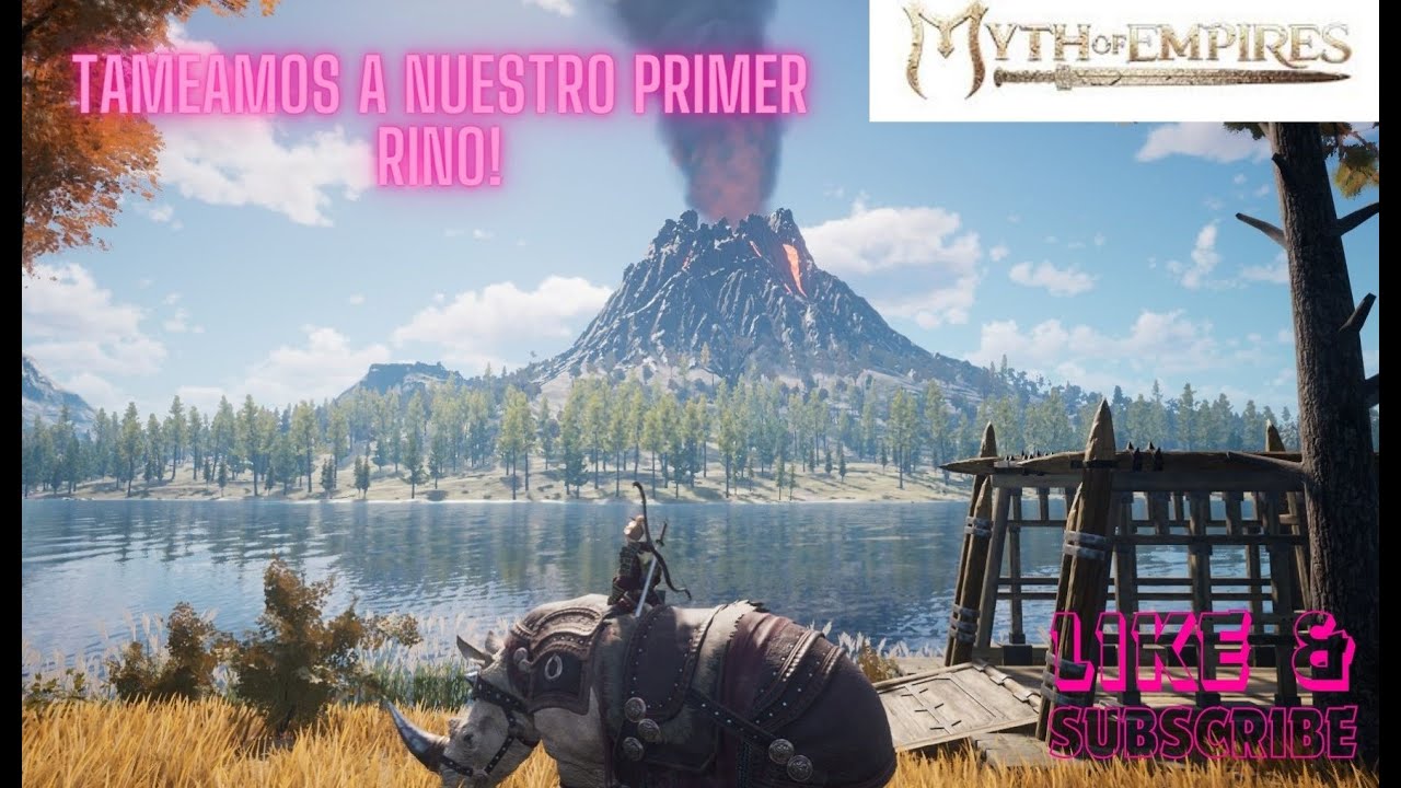 Myth of Empires Tameo de Rinoceronte