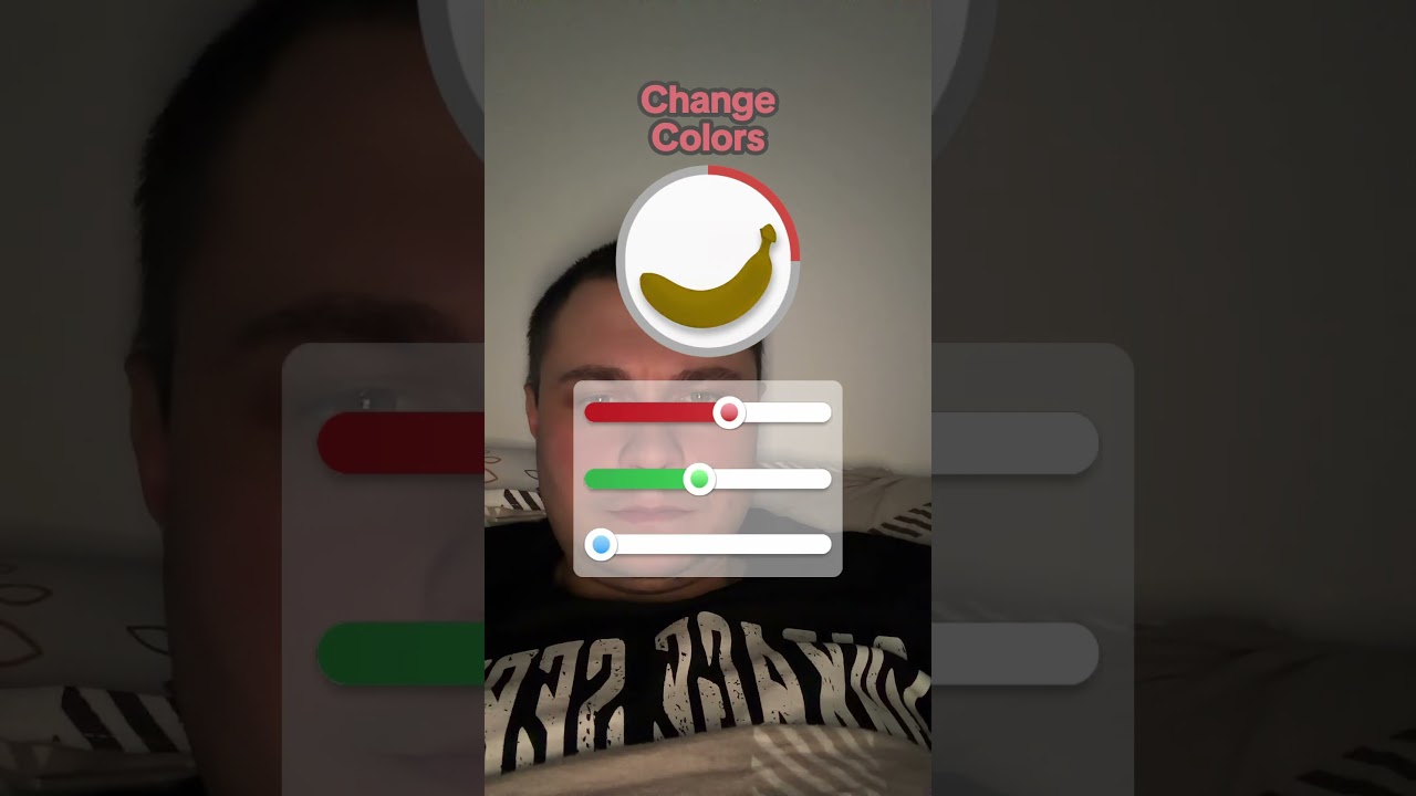 Mix several colors to color the banana correctly.