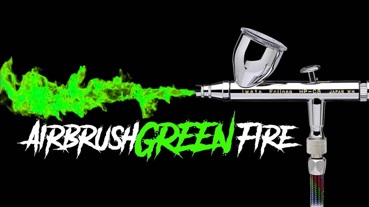 Airbrush True Realistic Fire Green!