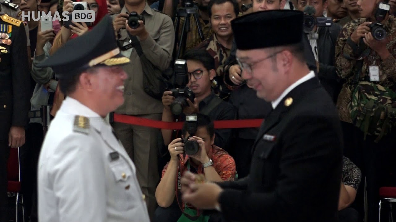 Pelantikan Wali kota dan Wakil Wali Kota Bandung, Oded M Danial dan Yana Mulyana