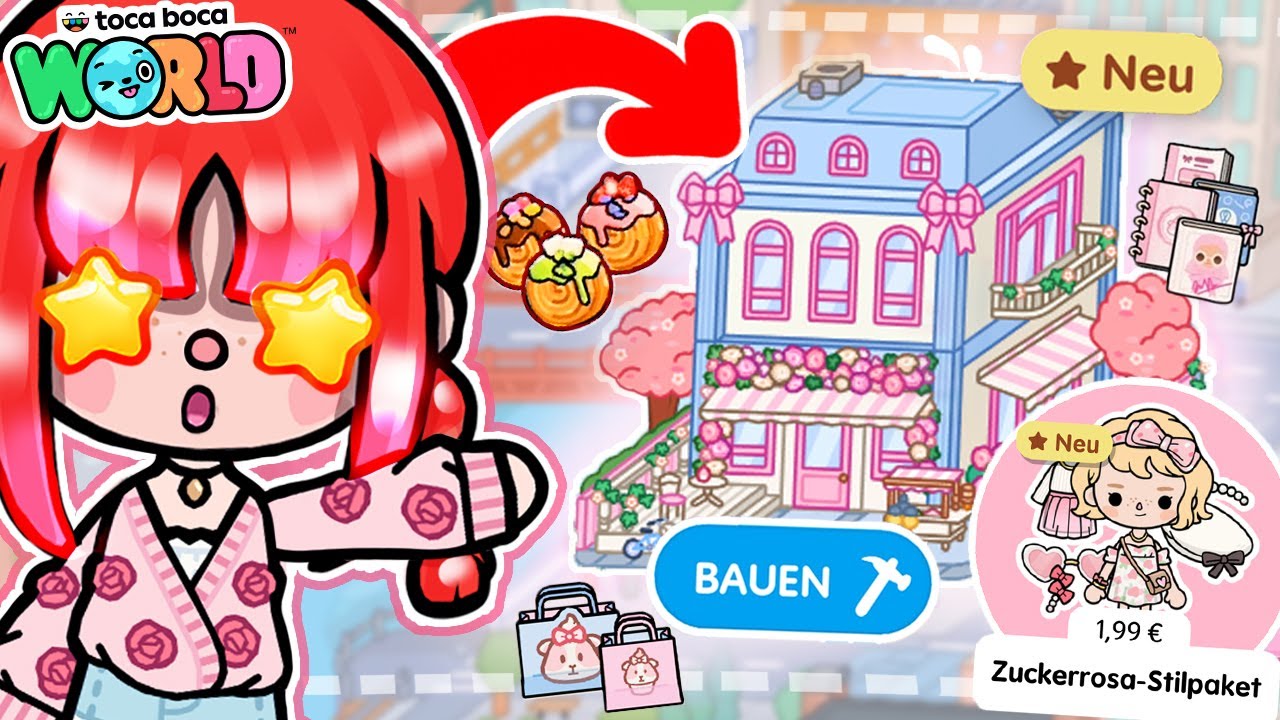 NEU ❗ RIESEN HAUS IN TOCA BOCA! 🍰🥐 ZUCKERROSA SALON & NEUE OUTFITS - LOHNT ES SICH?