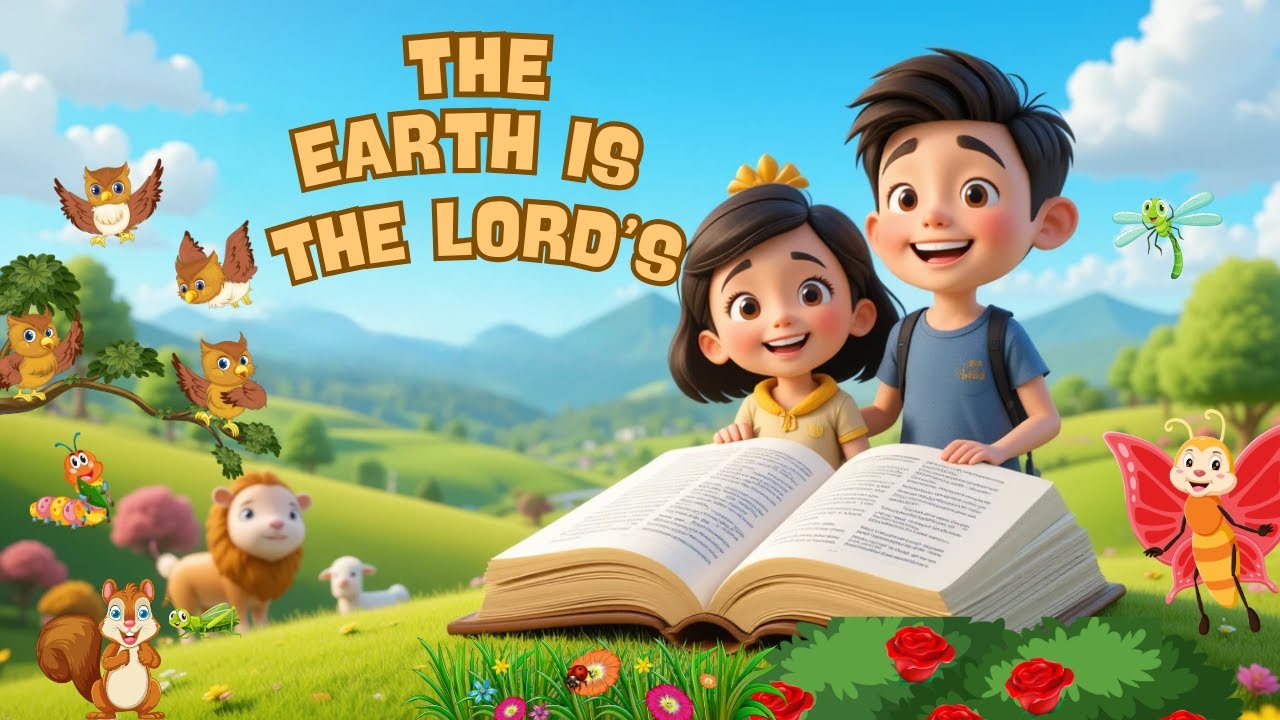 Psalm 24:1 Memory Verse for Kids | Bible Verse Songs & Fun Learning!