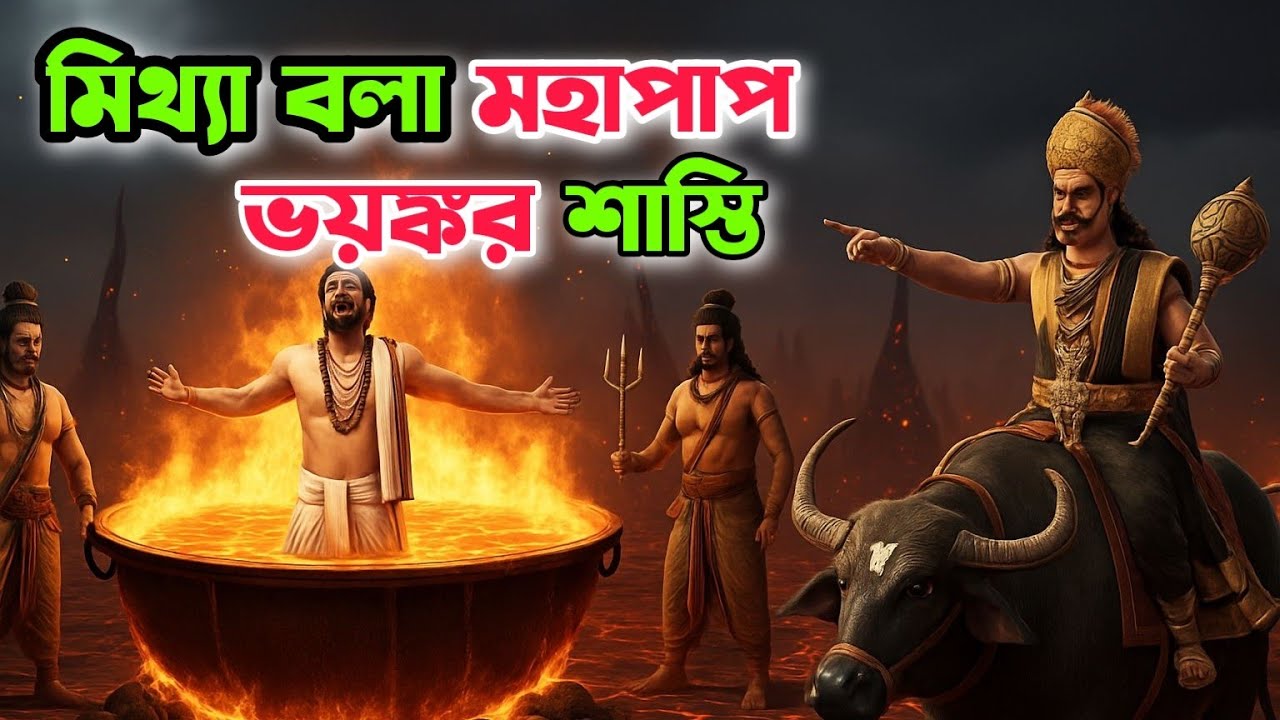 মিথ্যা বলার শেষ পরিণতি.! কেউ রেহাই পায় না।  গরুড় পুরাণে বর্ণিত নরকের শাস্তি
