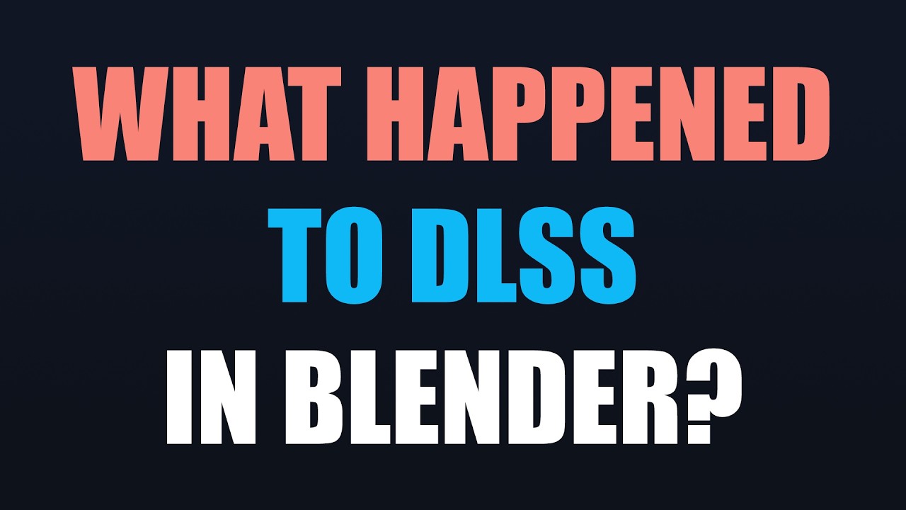 Что случилось с технологией DLSS в Blender?