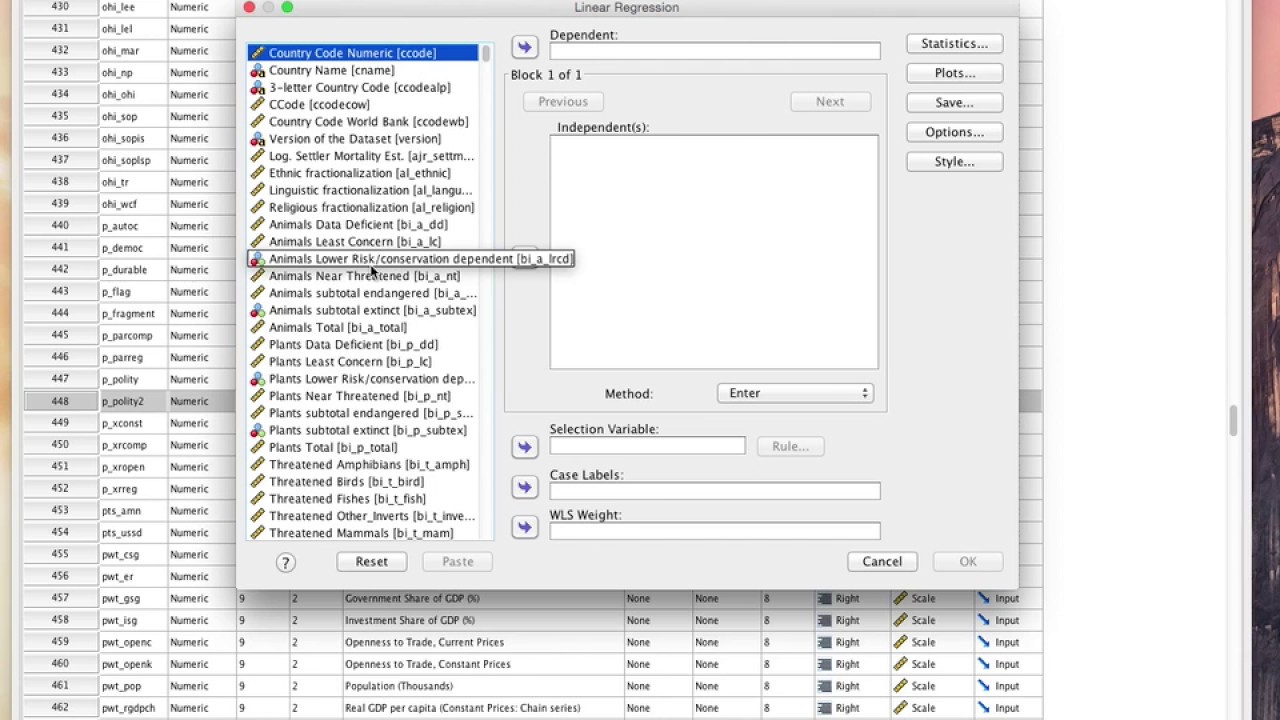 SPSS: Regressionsanalys, del 1