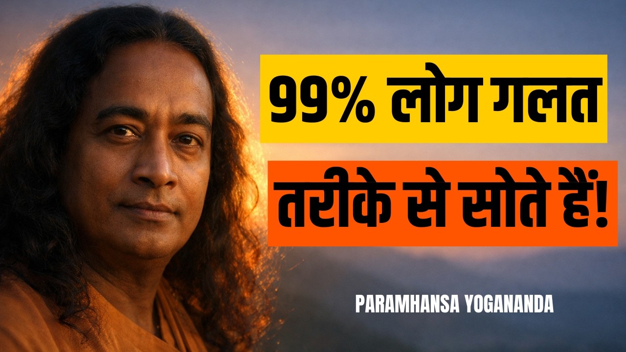आप सही तरीके से नहीं सोते | Paramhansa Yogananda | You Don’t Sleep Correctly