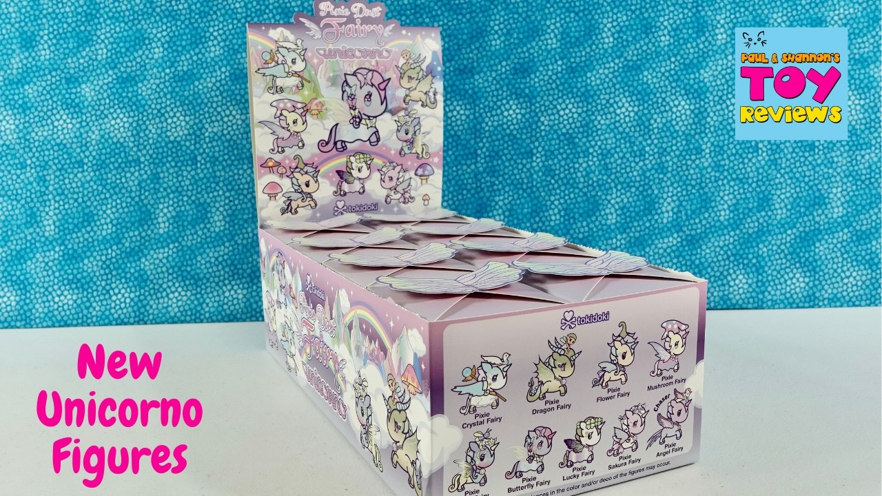 Распаковка фигурок Pixie Dust Fairy Unicorno от Tokidoki из закрытых коробок