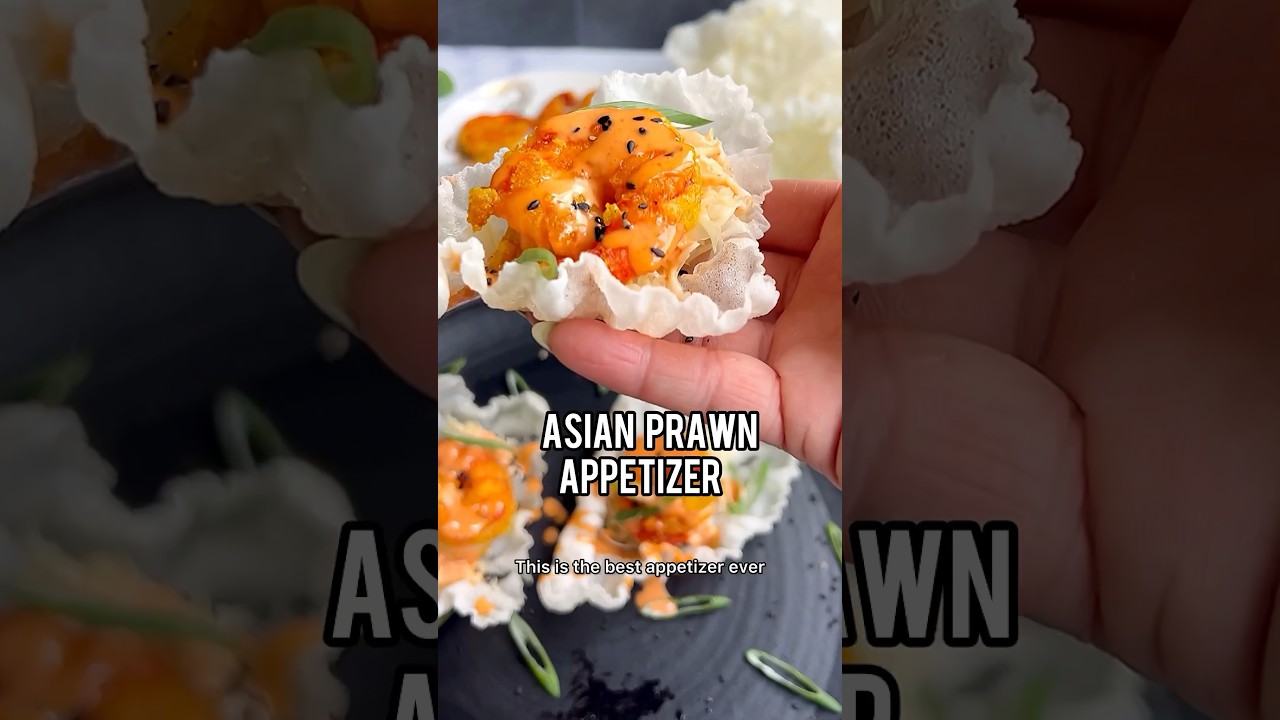 Asian Prawn Appetizer #prawnrecipe #appetizer #spicymayo #easyrecipe