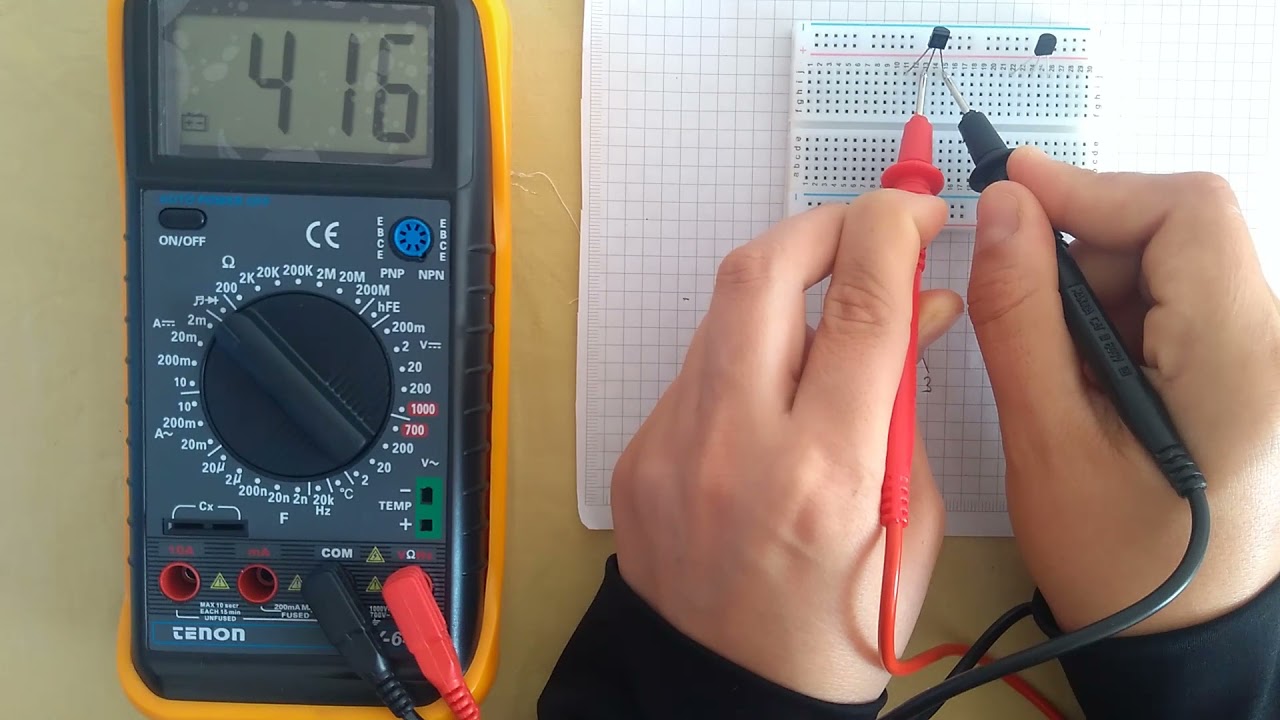 TRANSİSTÖR SAĞLAMLIK KONTROLÜ VE UÇ TESPİTİ BC237-BC547