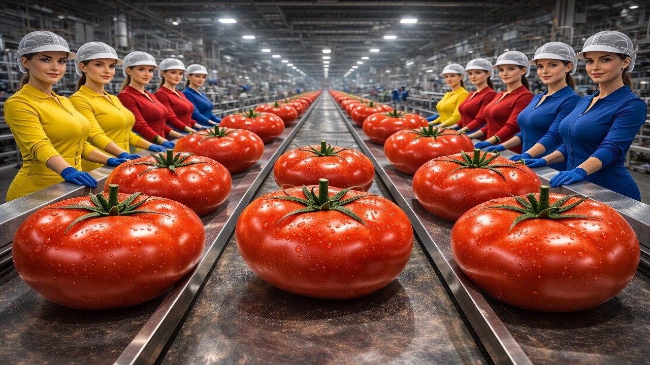 Inside the Tomato Powder Factory – How Millions of Tons Are Made Daily