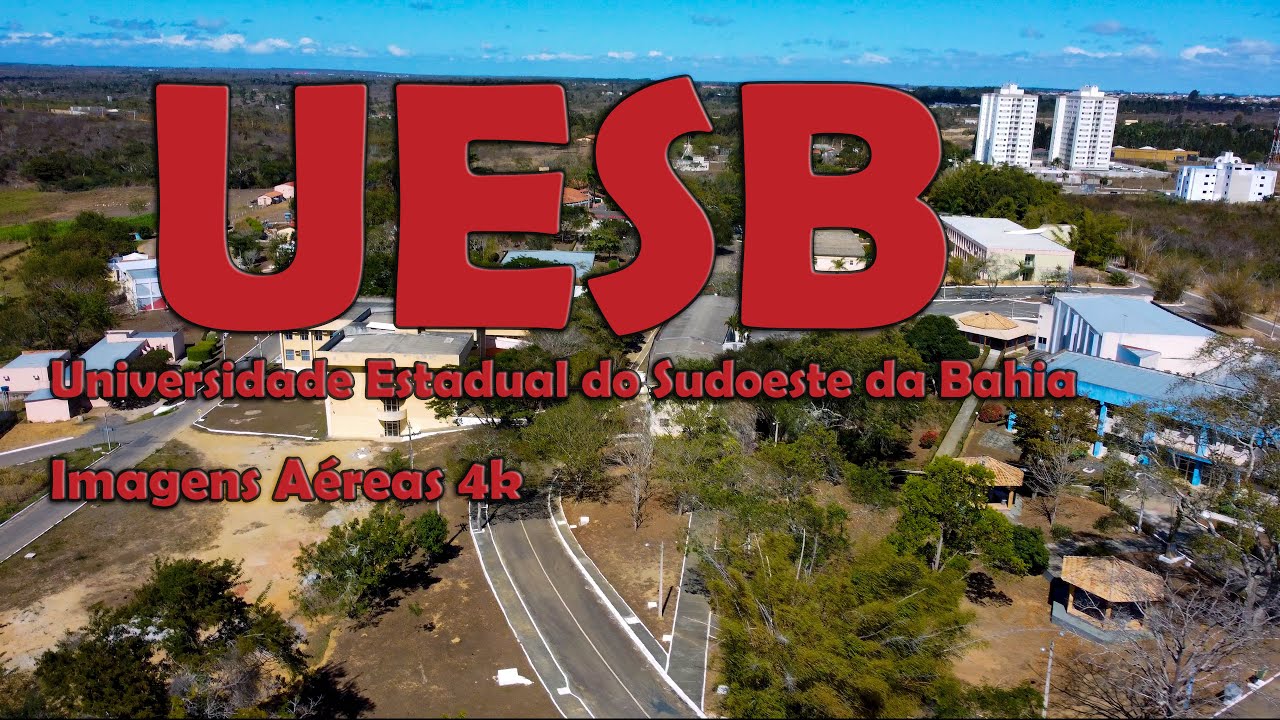 Universidade Estadual do Sudoeste da Bahia - UESB, Vitória da Conquista, Ba. Imagens aéreas 4k.