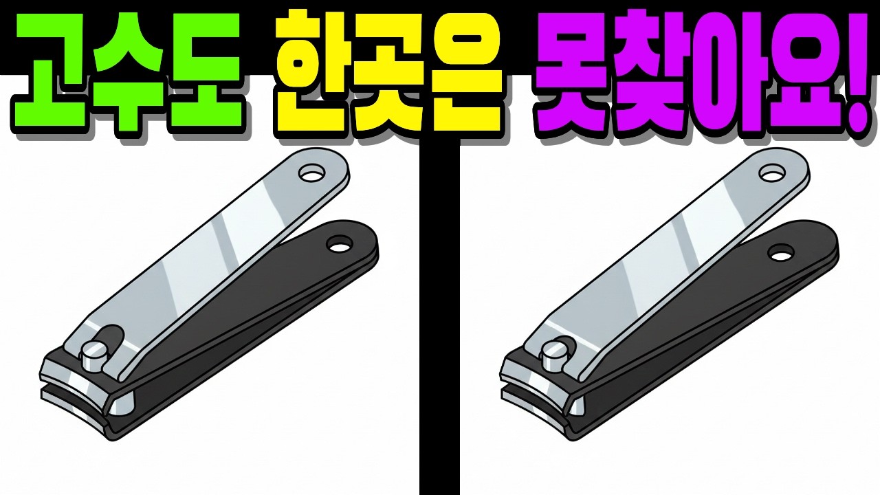 【💯고수도 한곳은 못찾아요!👀】#다른그림찾기#틀린그림찾기#치매예방#finddifference#SpottheDifference #142