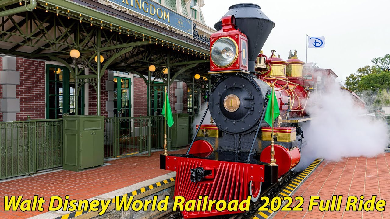 Walt Disney World Railroad 2022 - Full Ride Experience w/New Narration & TRON Lightcycle Run Views
