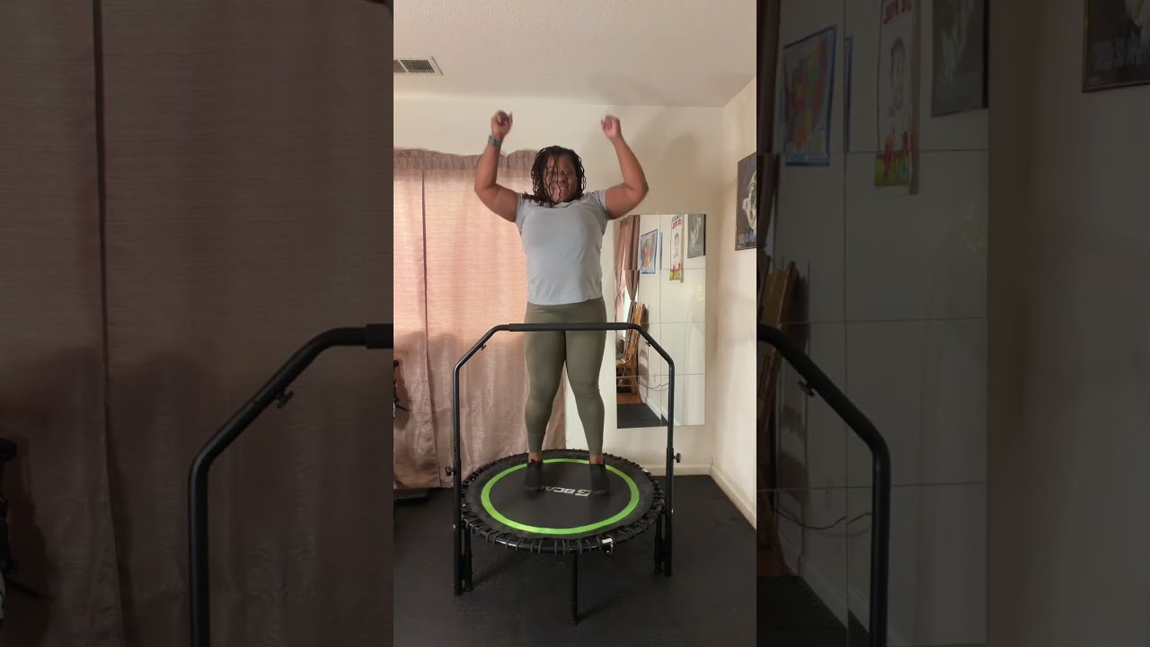 Day 25 Knee friendly rebounding plus calisthenics