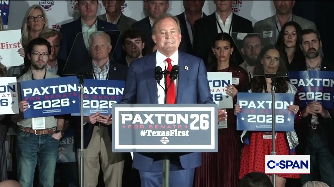 Ken Paxton Primary Night Remarks Moving Into a Run-off Election
