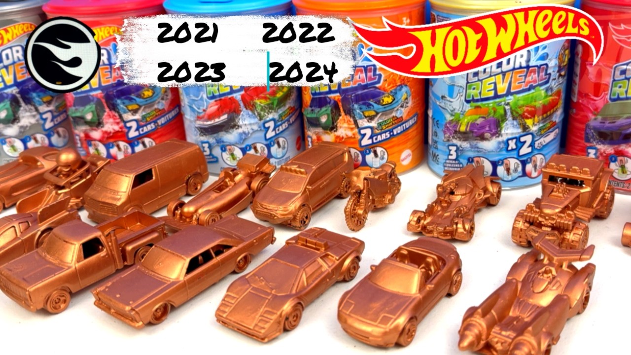 60X🤯 Hot Wheel Treasure Hunts Full Set COMPILATION: 2021, 2022, 2023, 2024 Custom Color Reveal