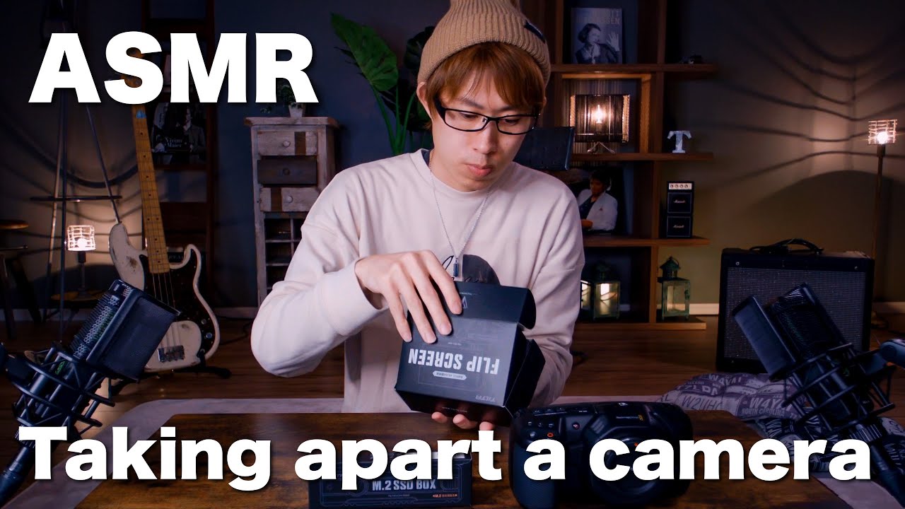 【ASMR】Taking apart a camera カメラを分解改造 BMPCC4K tilta Display Modification Kit A