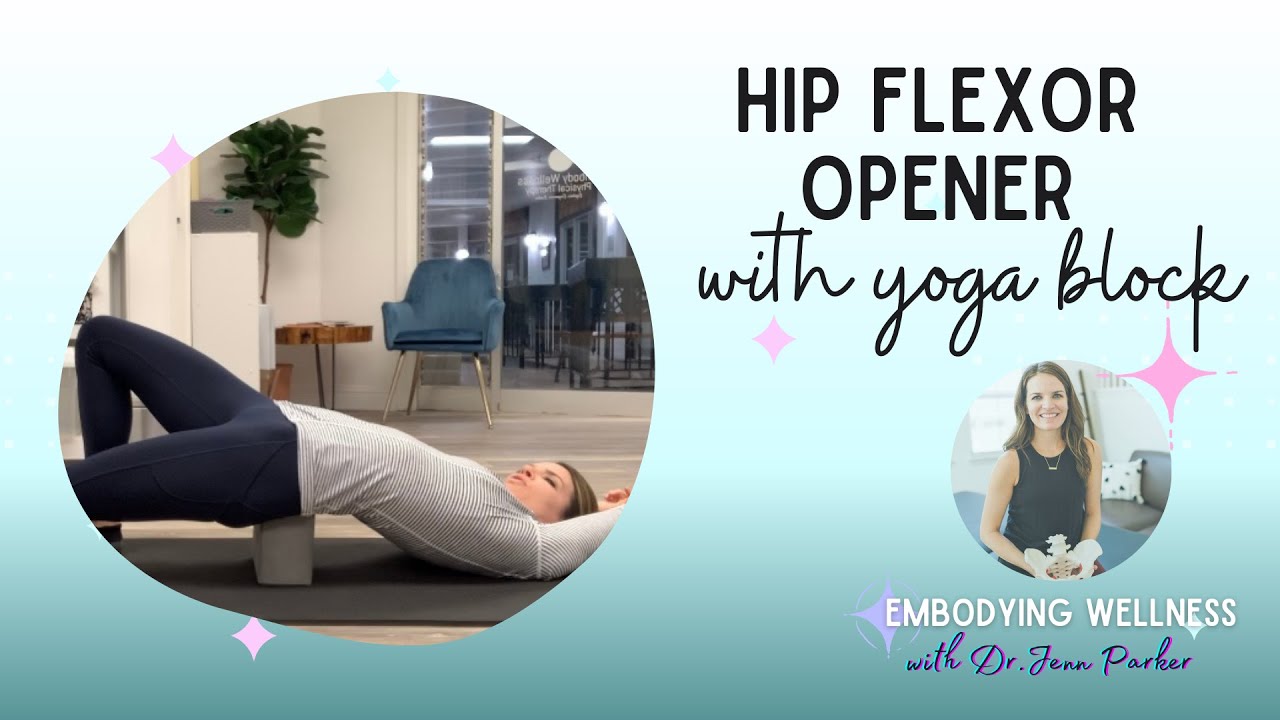 Hip Flexor Opener with yoga block