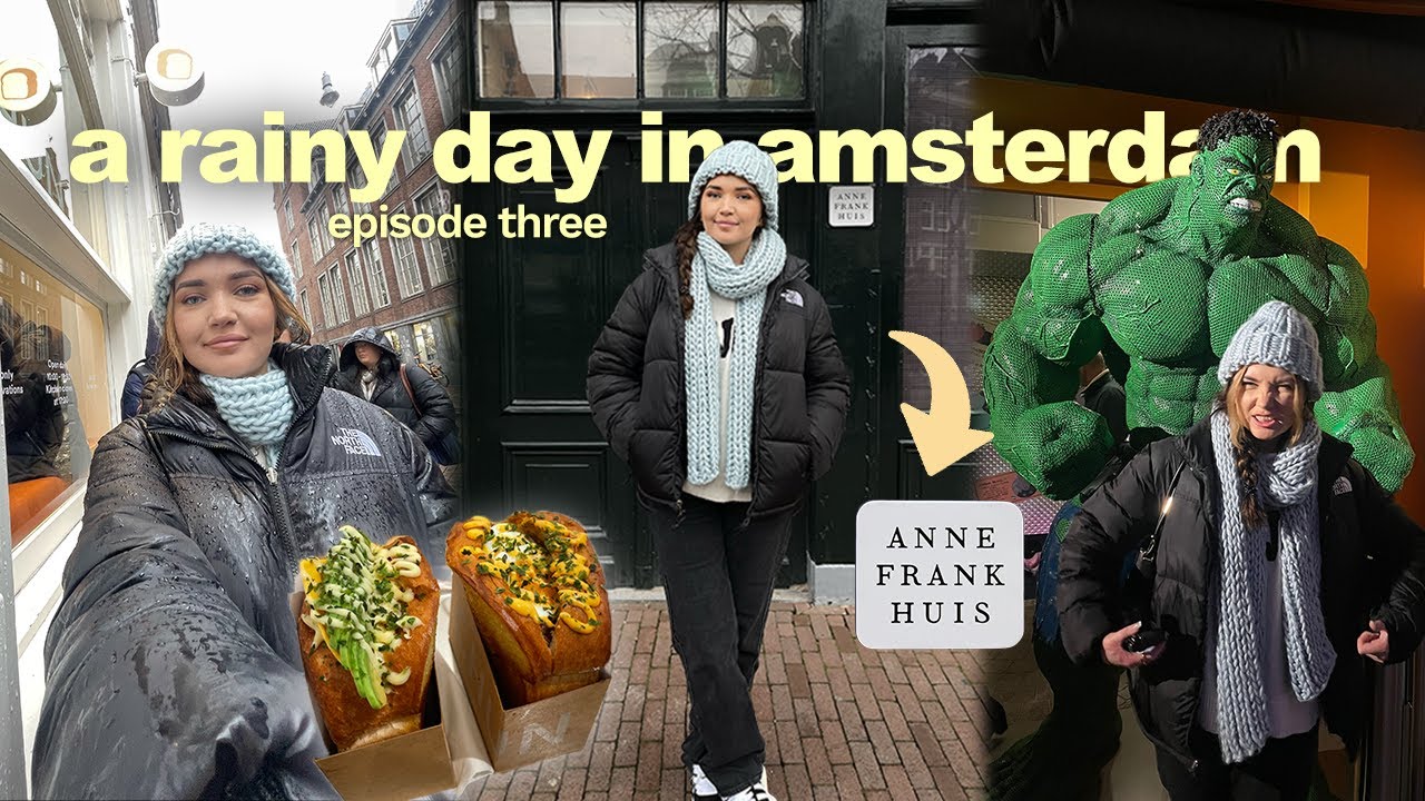 Exploring AMSTERDAM'S MUST GO places! Chun cafe & anne frank museum | Travel vlog 3