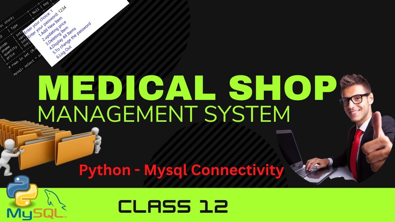 Medical Shop Management System || Medical Store Project || Class 12 Computer Science Project Python