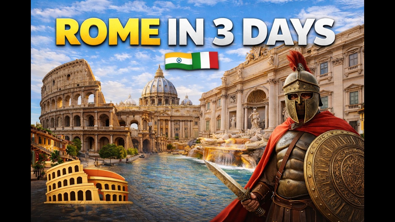 Rome Travel Guide 🇮🇹 | 3 Din Mein Rome Kaise Explore Kare? (Hindi)