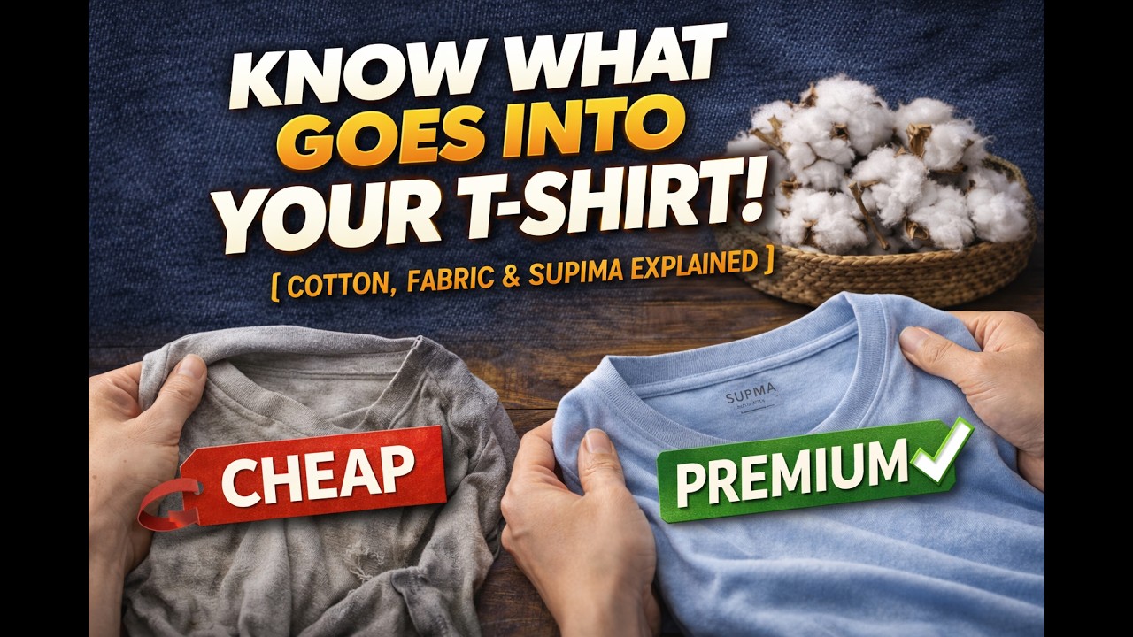 Know What Goes Into Your T-Shirt | Cotton, Fabric Quality & Supima Explained