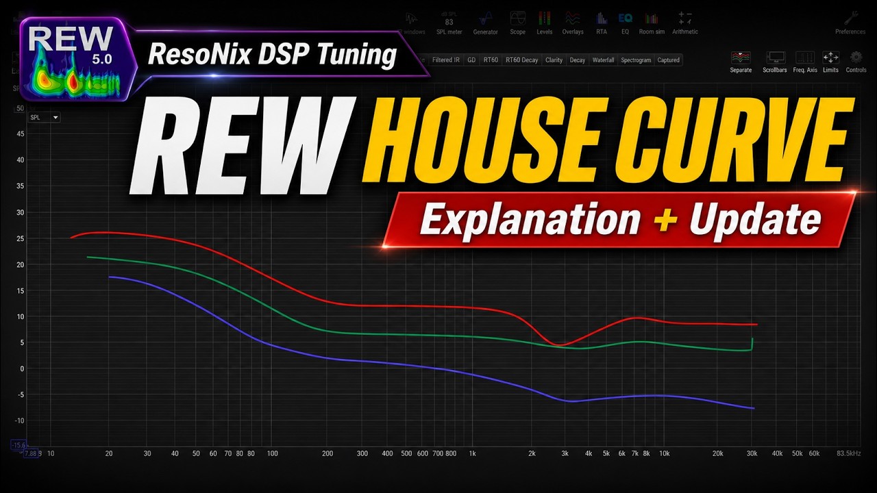 Настройка DSP-процессора ResoNix Sound Solutions REW House Curve &mdash; объяснение и обновление.