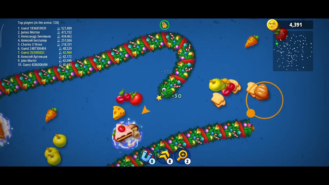 Worms zone | First top ten 🔥#wormszoneio #wormszone #wow 