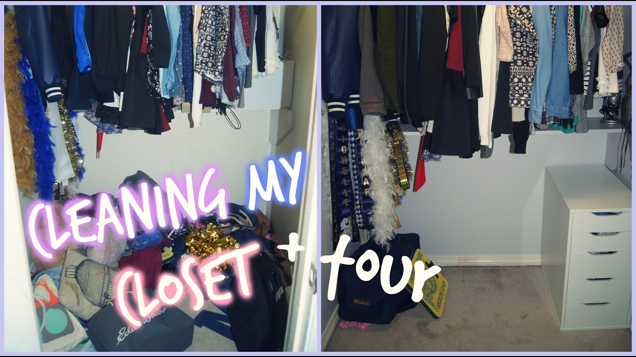 Cleaning My Closet+ Closet Tour!