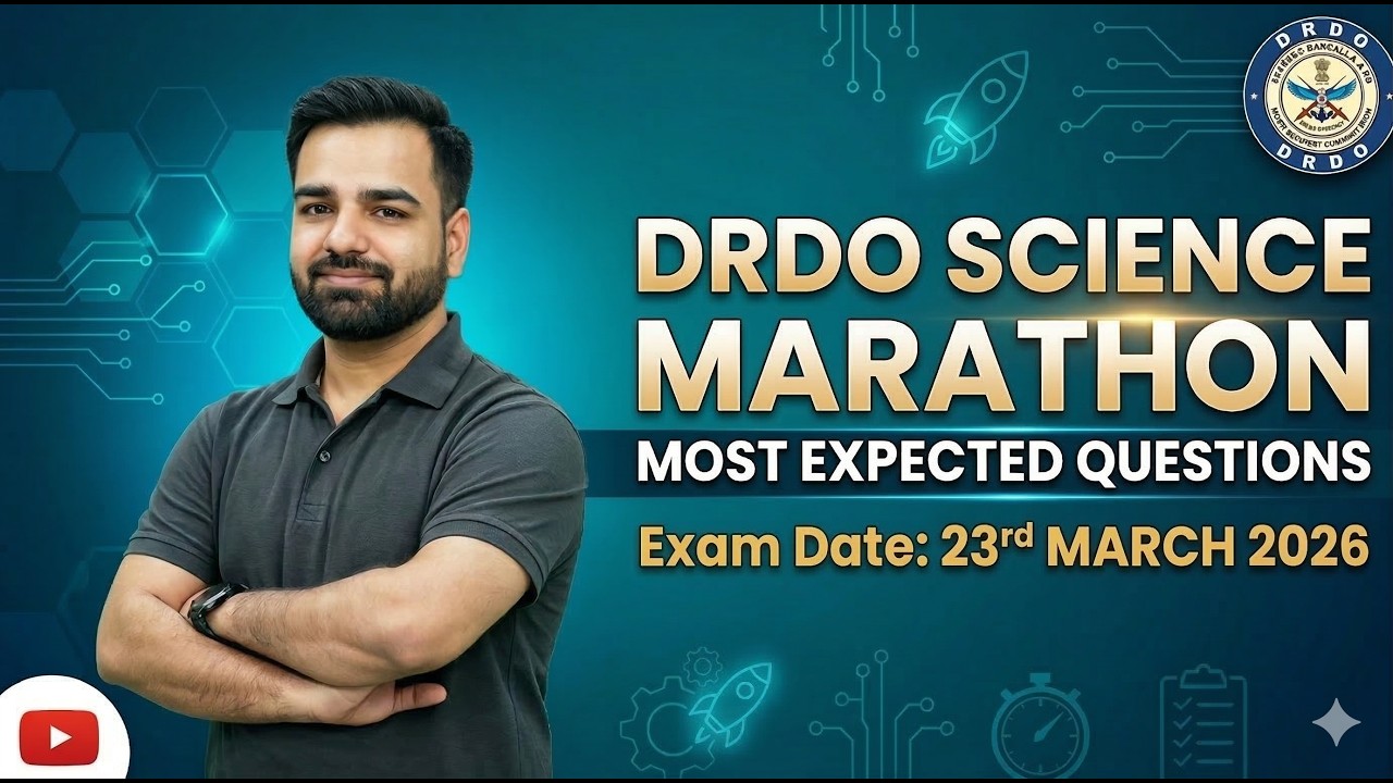 DRDO CEPTAM 11 Science Marathon 🔥 Selection वाली Class | Most Expected Questions by Deepmani Sir