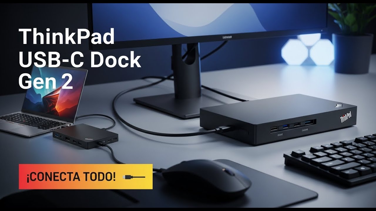 👉 ThinkPad USB-C Dock Gen 2 ⚡💻 | Conecta Todo con un Solo Cable (Review Completa)