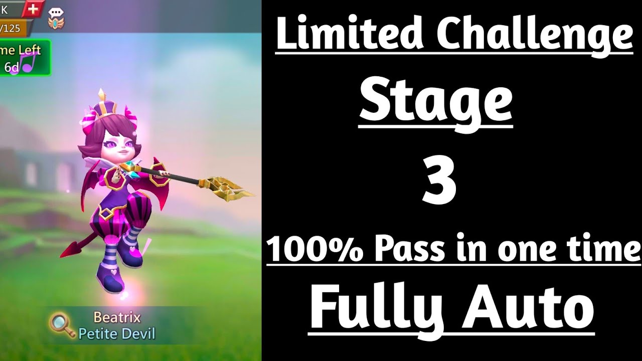 Lords mobile Petite Devil Limited Challenge Stage 3 Auto|Trick vs Trick Stage 3 Auto