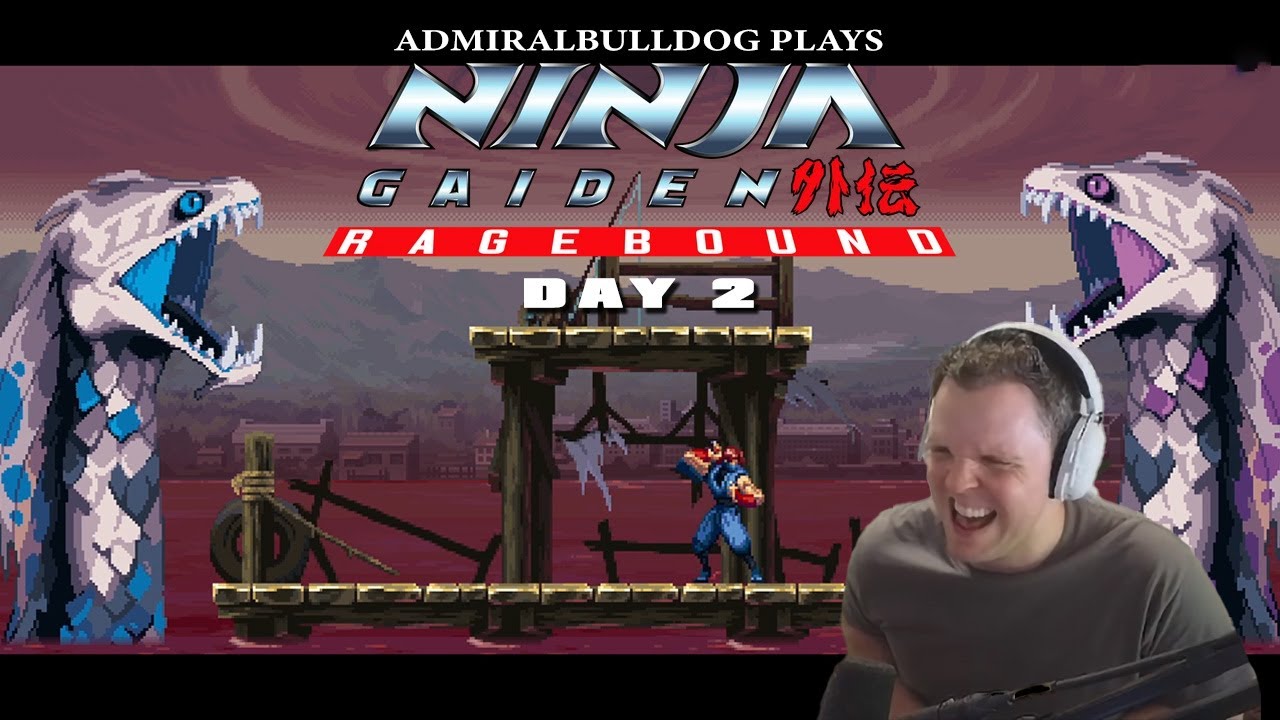 Master Ninya Trying Not to RAGE | AdmiralBulldog Plays Ninja Gaiden: Ragebound, DAY 2