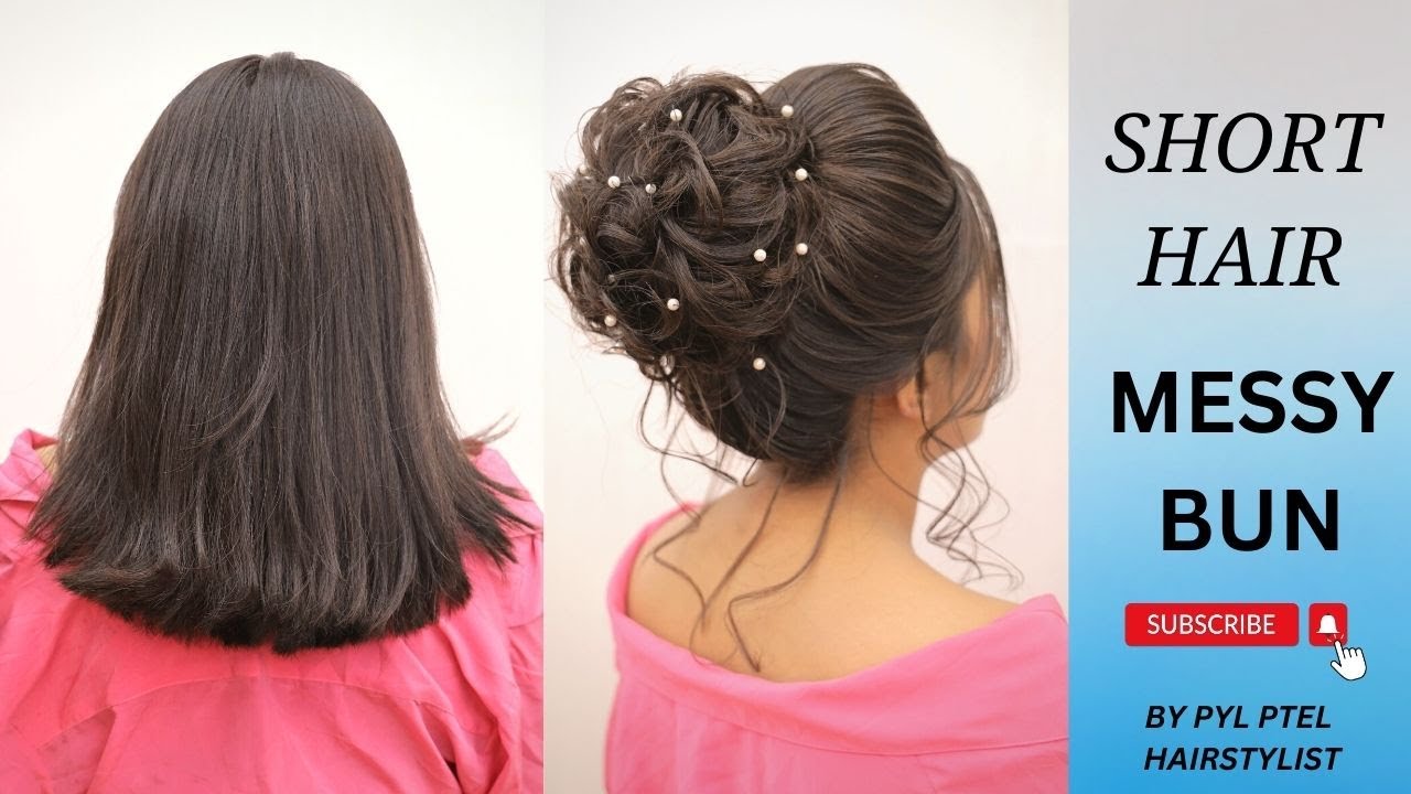 SHORT HAIR HAIRSTYLE DESIGN BY PYLPTEL #hairtutorial #hairstyletutorial  #weddinghairstyle