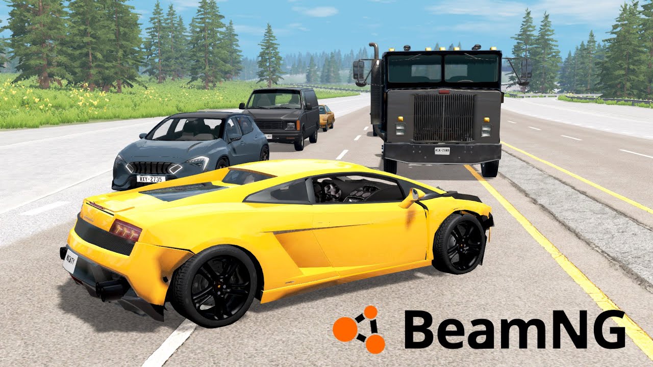 LAMBORGHINI ZA SZYBKIE NA RUCH DROGOWY? w BEAMNG.DRIVE 