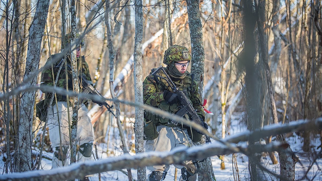 Kalevi jalaväepataljoni väliharjutus