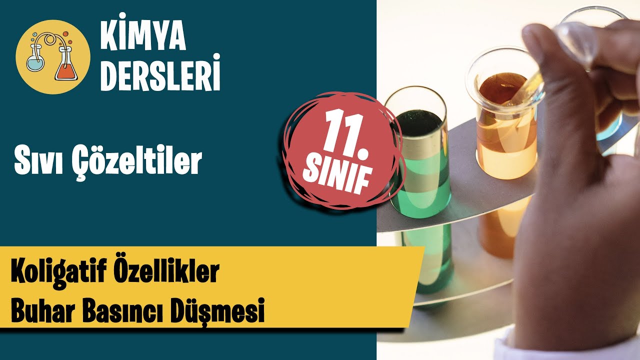 Koligatif Özellikler-Buhar Basıncı Düşmesi-11.Sınıf-AYT