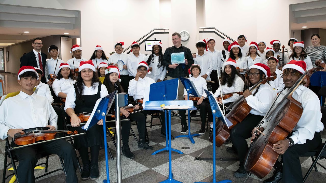 Durham Charter School Orchestra performs at NCDPI