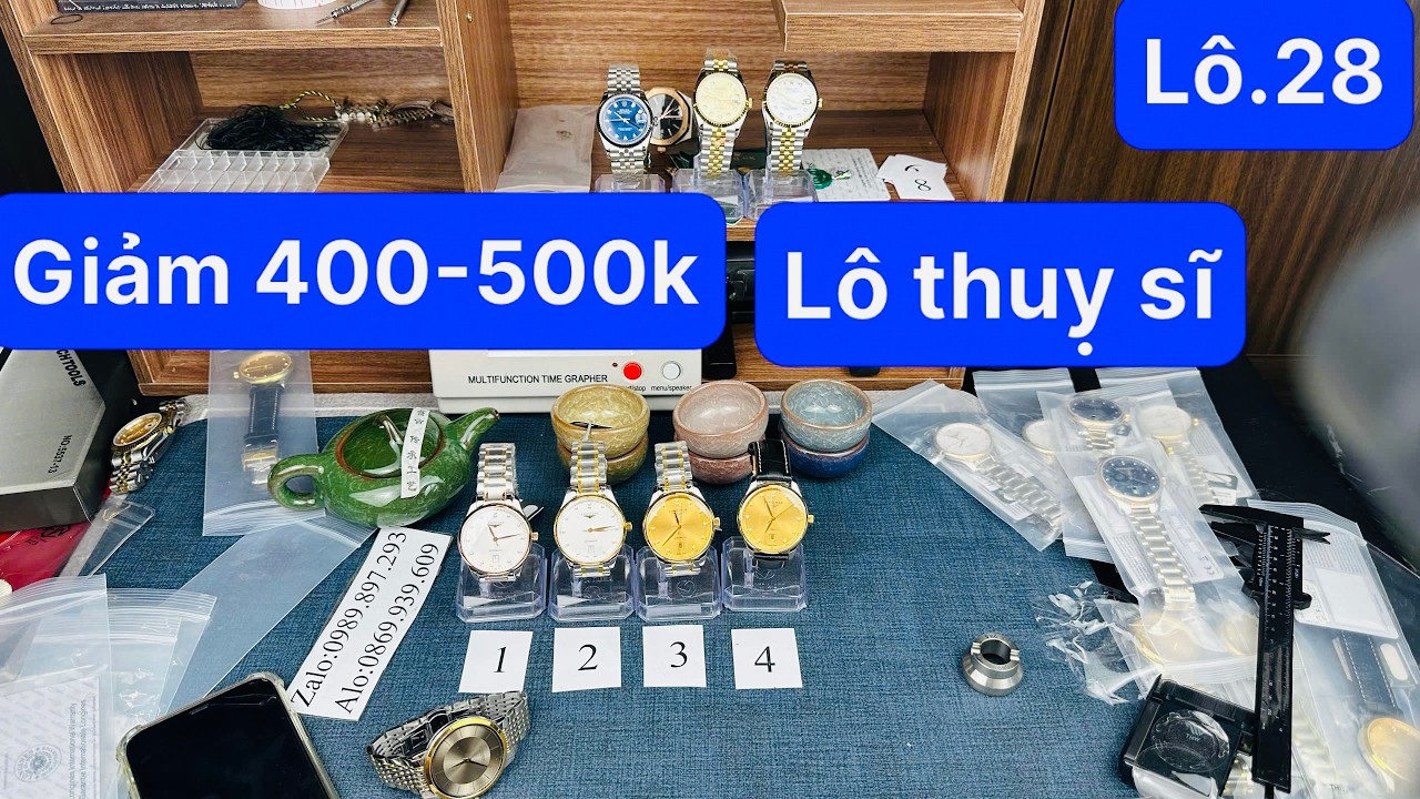 Lô 28 4 Mẫu đồng hồ cơ thuỵ sĩ Khai xuân giá rẻ 2892 Giá cực tốt