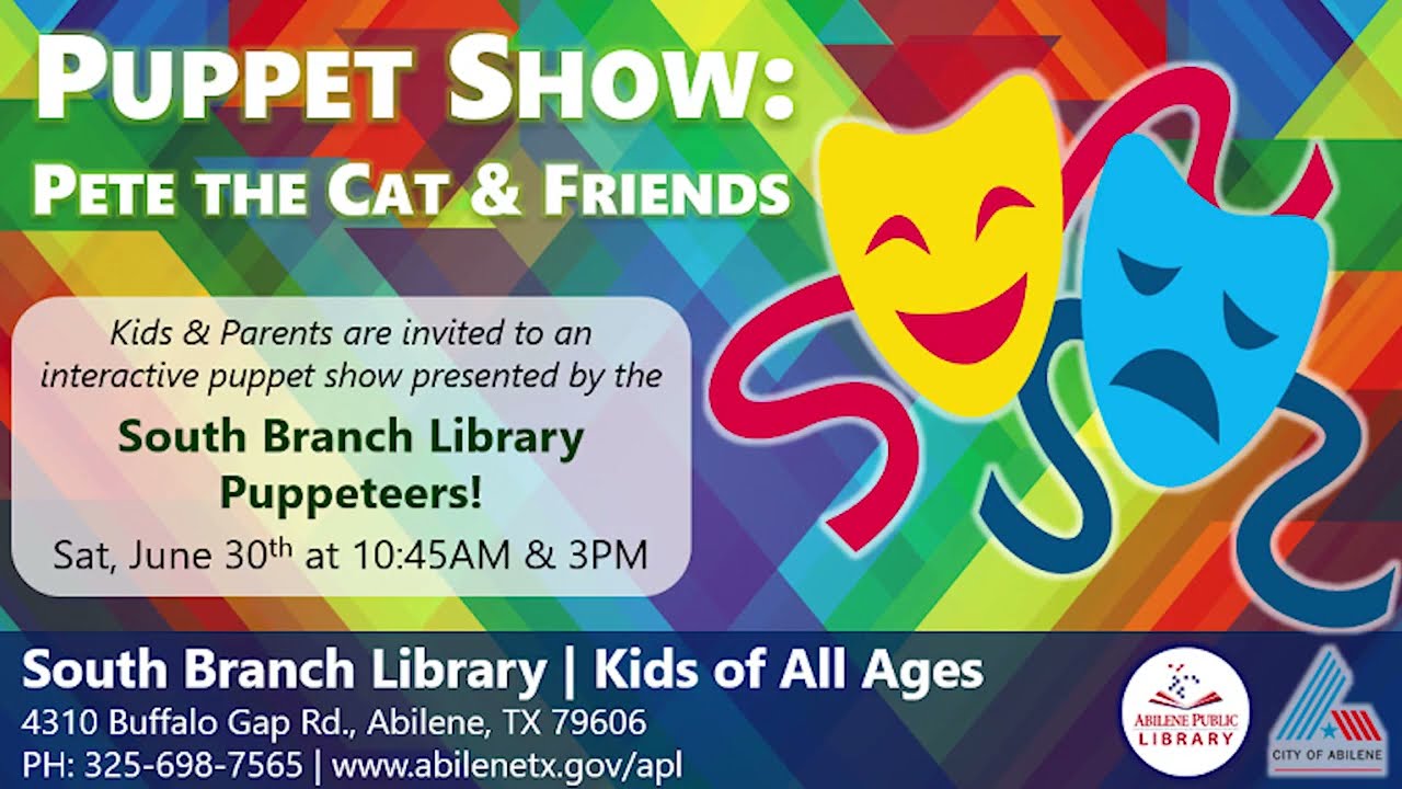 Puppet Show: Pete the Cat & His Four Groovy Buttons