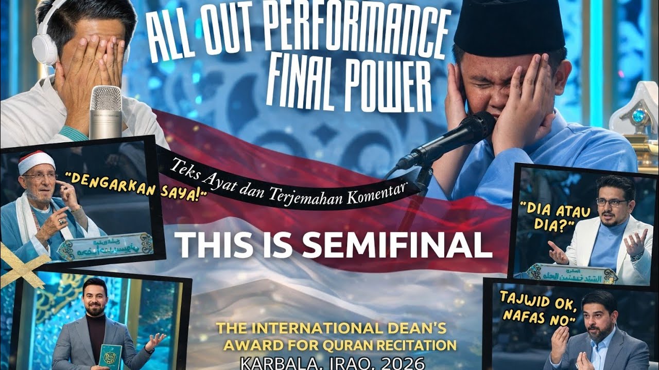 Heboh lagi! Semifinal, Qari Cilik Indonesia Guncang Panggung MTQ Internasional 2026! 🤩🌟🎉