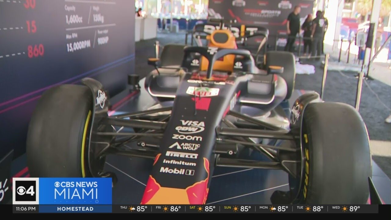 Fans enjoying the Formula 1 experience in Wynwood