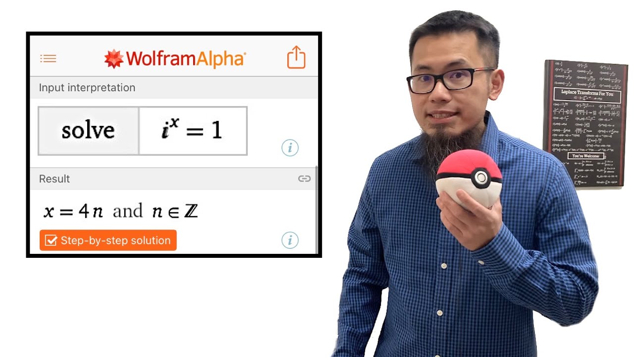 Solving x^i=1 vs i^x=1