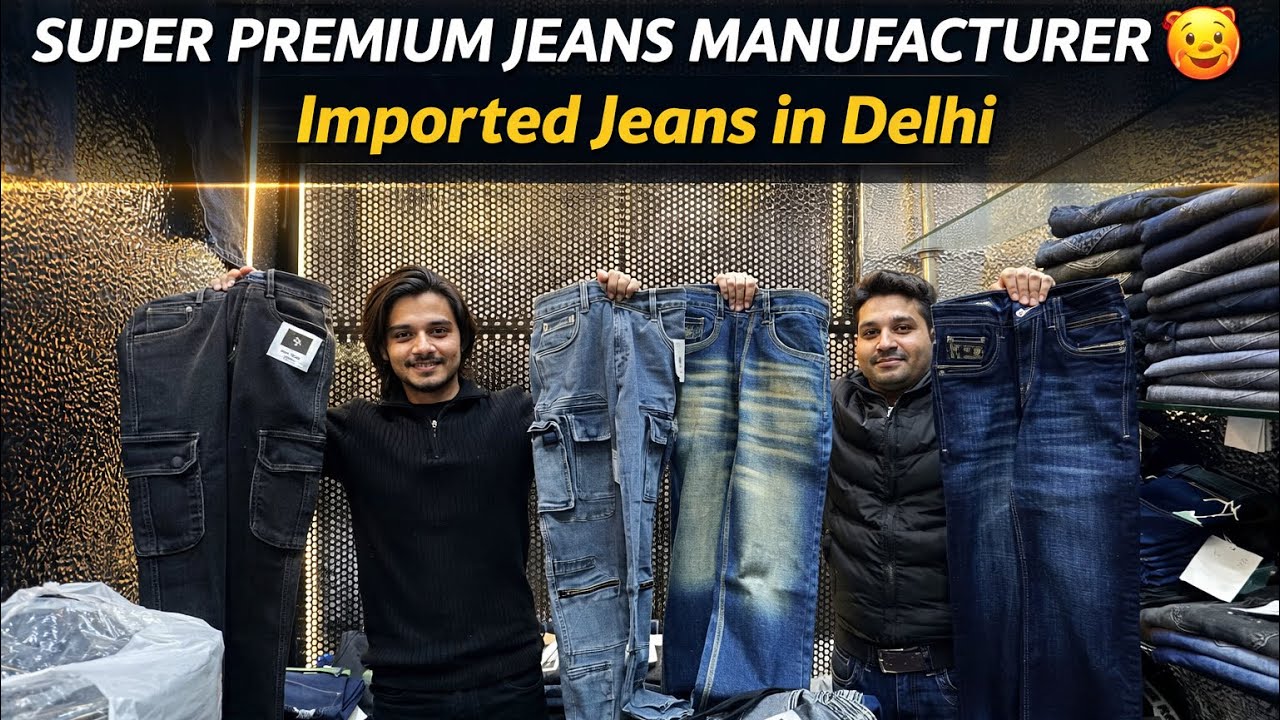 Delhi Ki Super Premium Jeans Factory 😱 | Imported Jeans Wholesale Price | Tank Road Jeans Market 