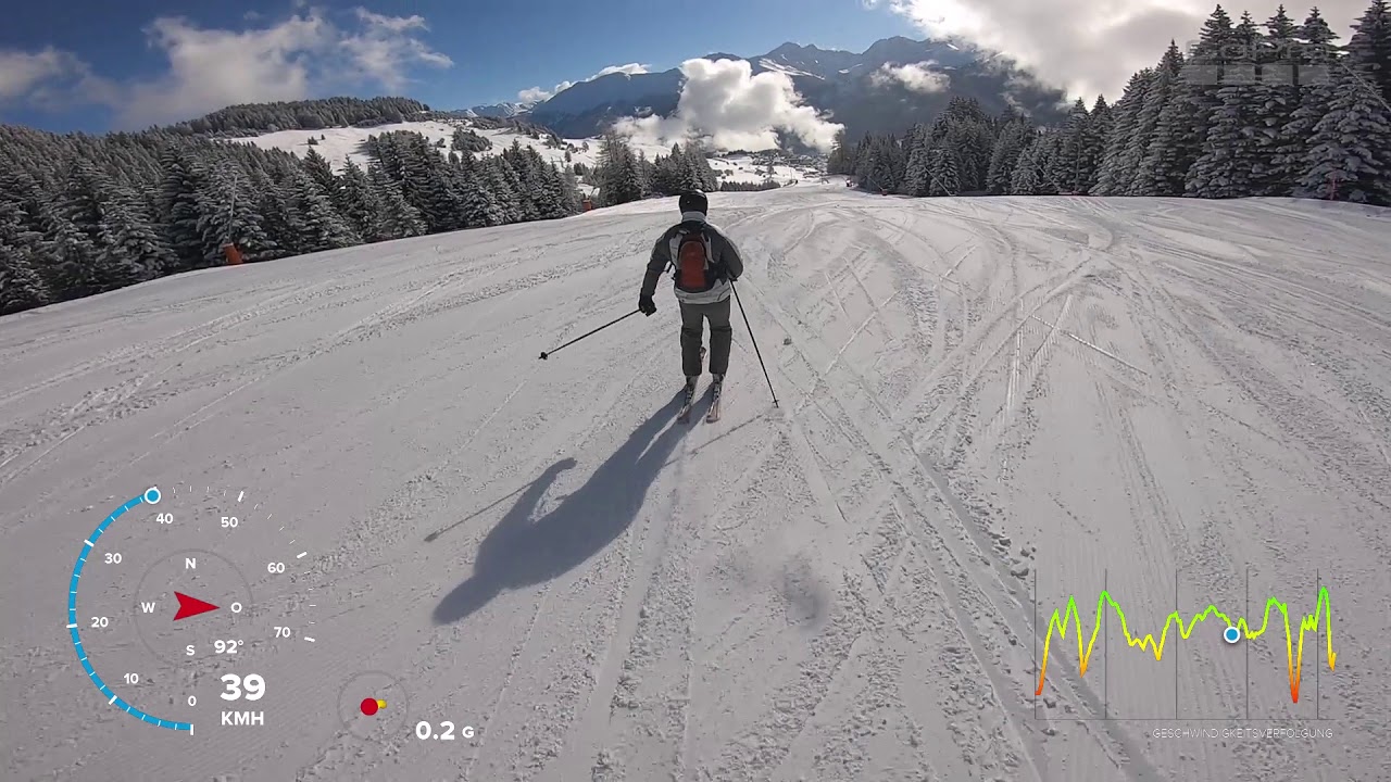 Serfaus-Fiss-Ladis Mittelabfahrt mit Tacho 2019