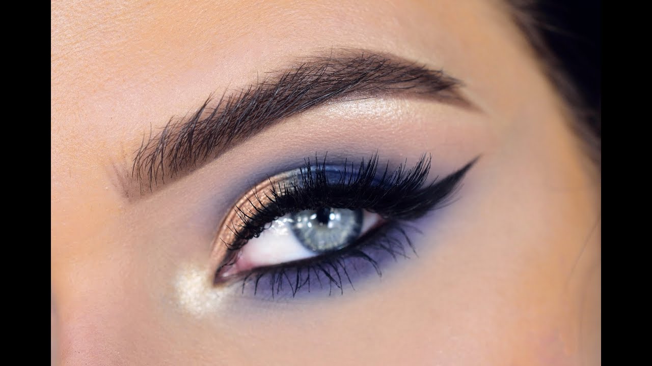 NEW Morphe 35V Eyeshadow Palette | Blue Eye Makeup Tutorial