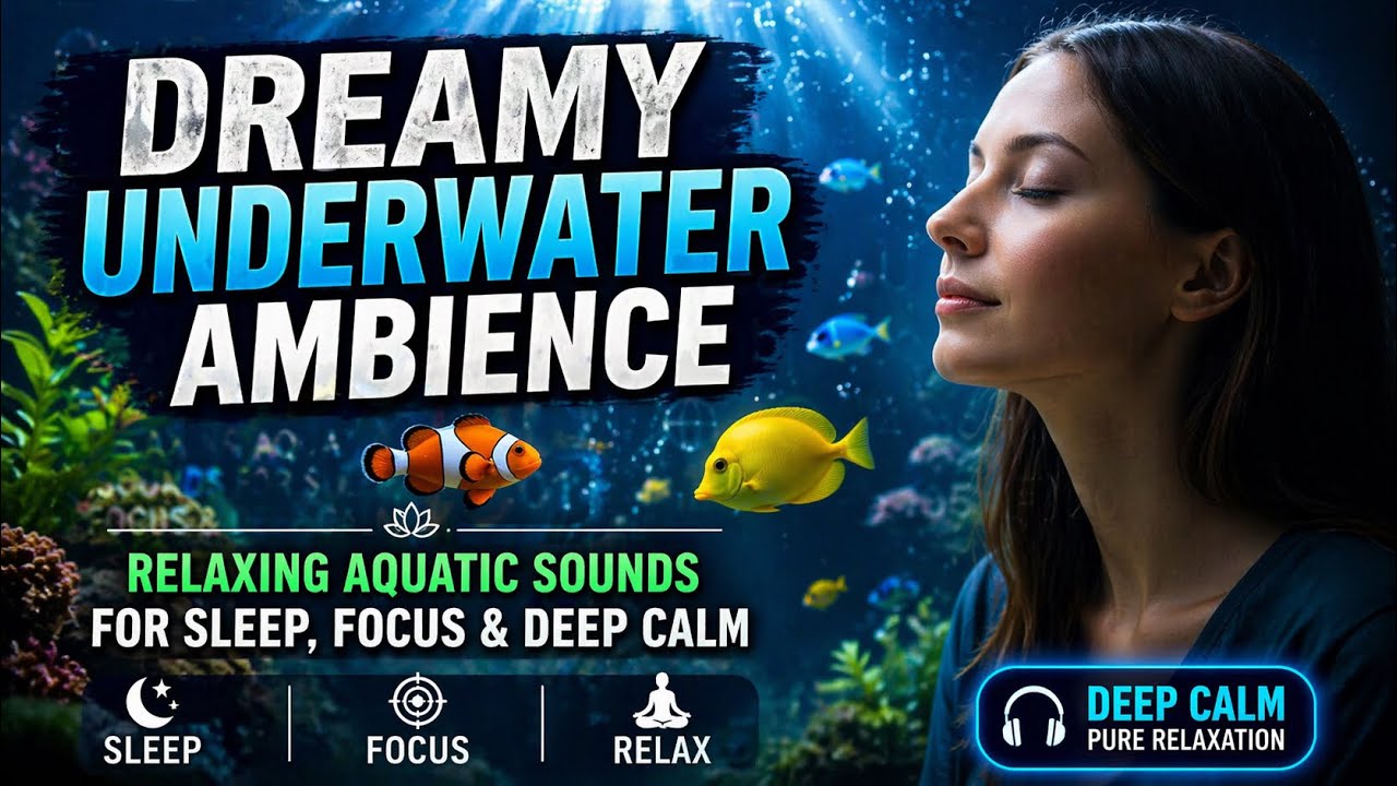 Dreamy Underwater Ambience |Relaxing Aquatic Sounds for Sleep, Focus & Deep Calm #meditation #relax